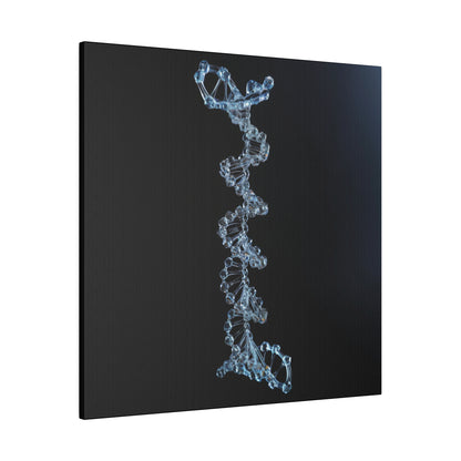 Matte Canvas - Glass DNA Strand