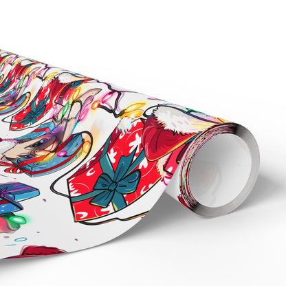 Christmas Pug Wrapping Paper