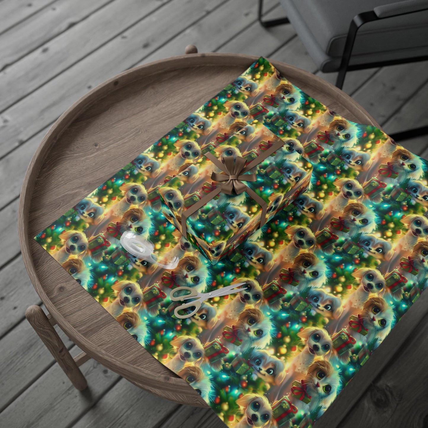 Puppy & Kitten Wrapping Paper