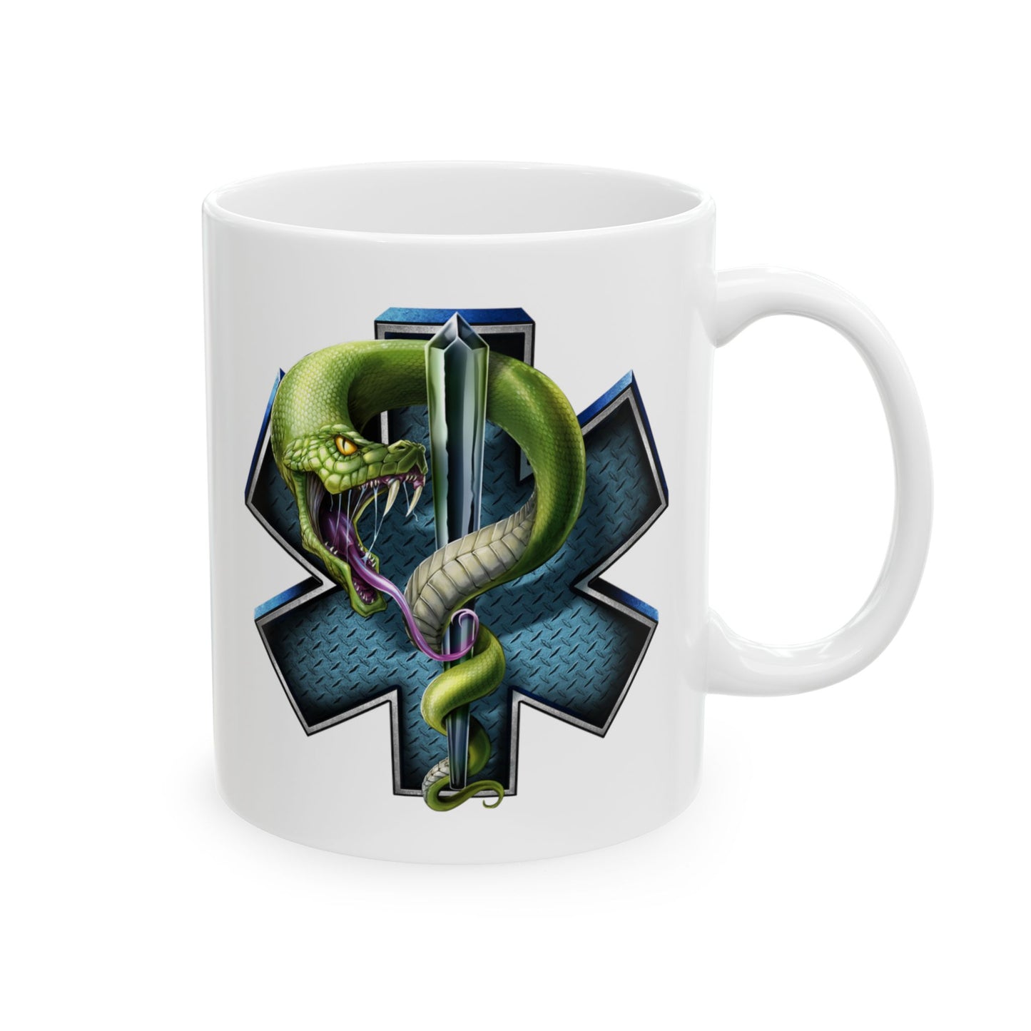 Star of Life and Snake Mug