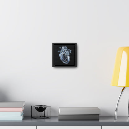 Framed Canvas - Glass Heart