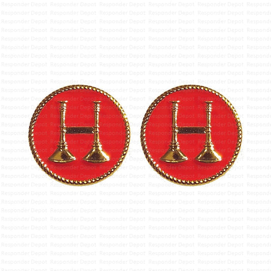 2 Bugles Red Pin - G