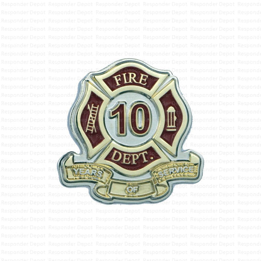 Fire Dept. Years of Service - 10 Years
