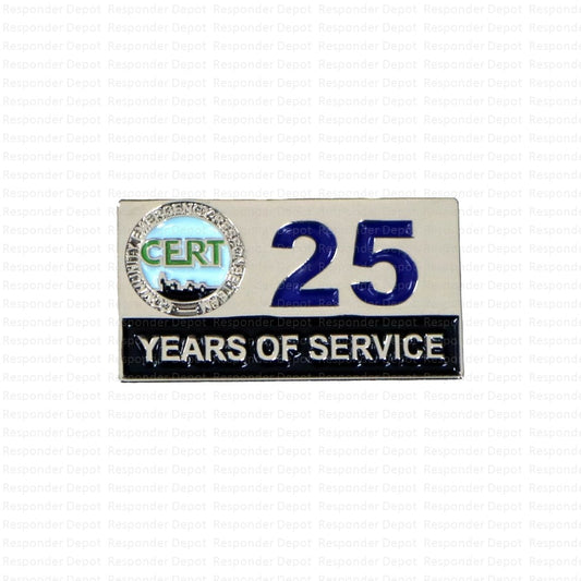 CERT Years of Service - 25 Years