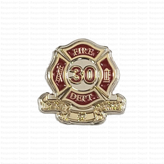 Fire Dept. Years of Service - 30 Years