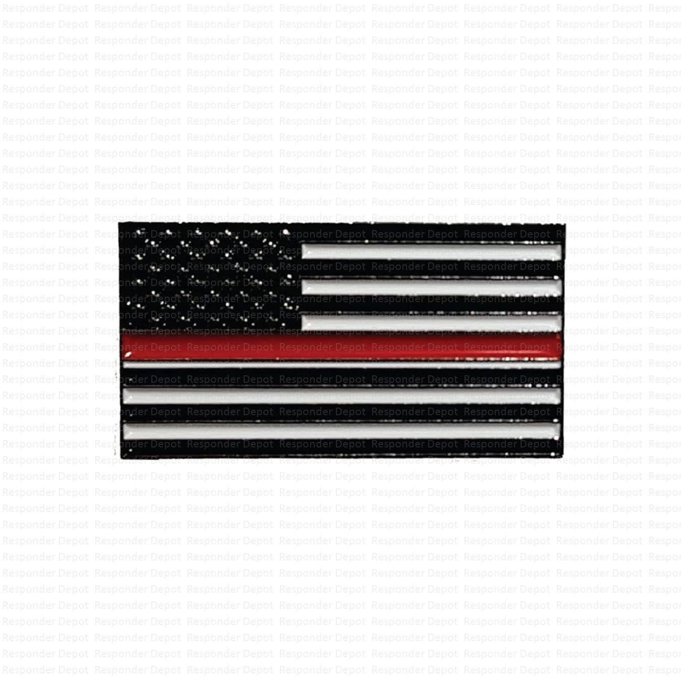 American Flag- Red Line – Responder Depot