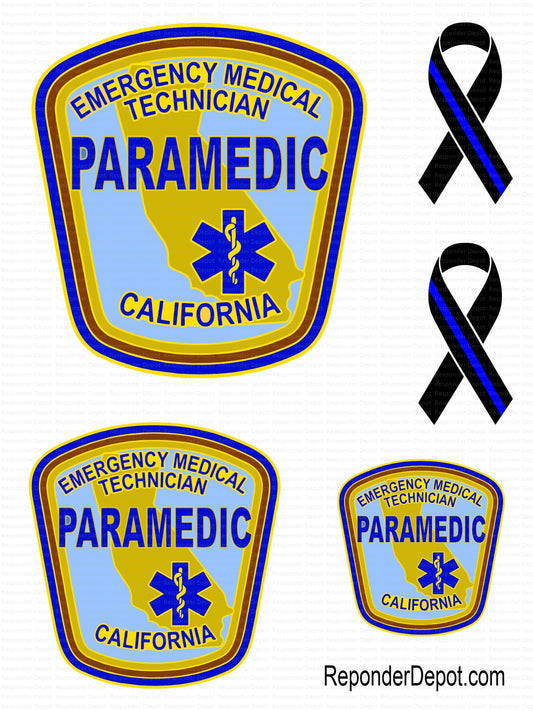 CA Paramedic Decal Set