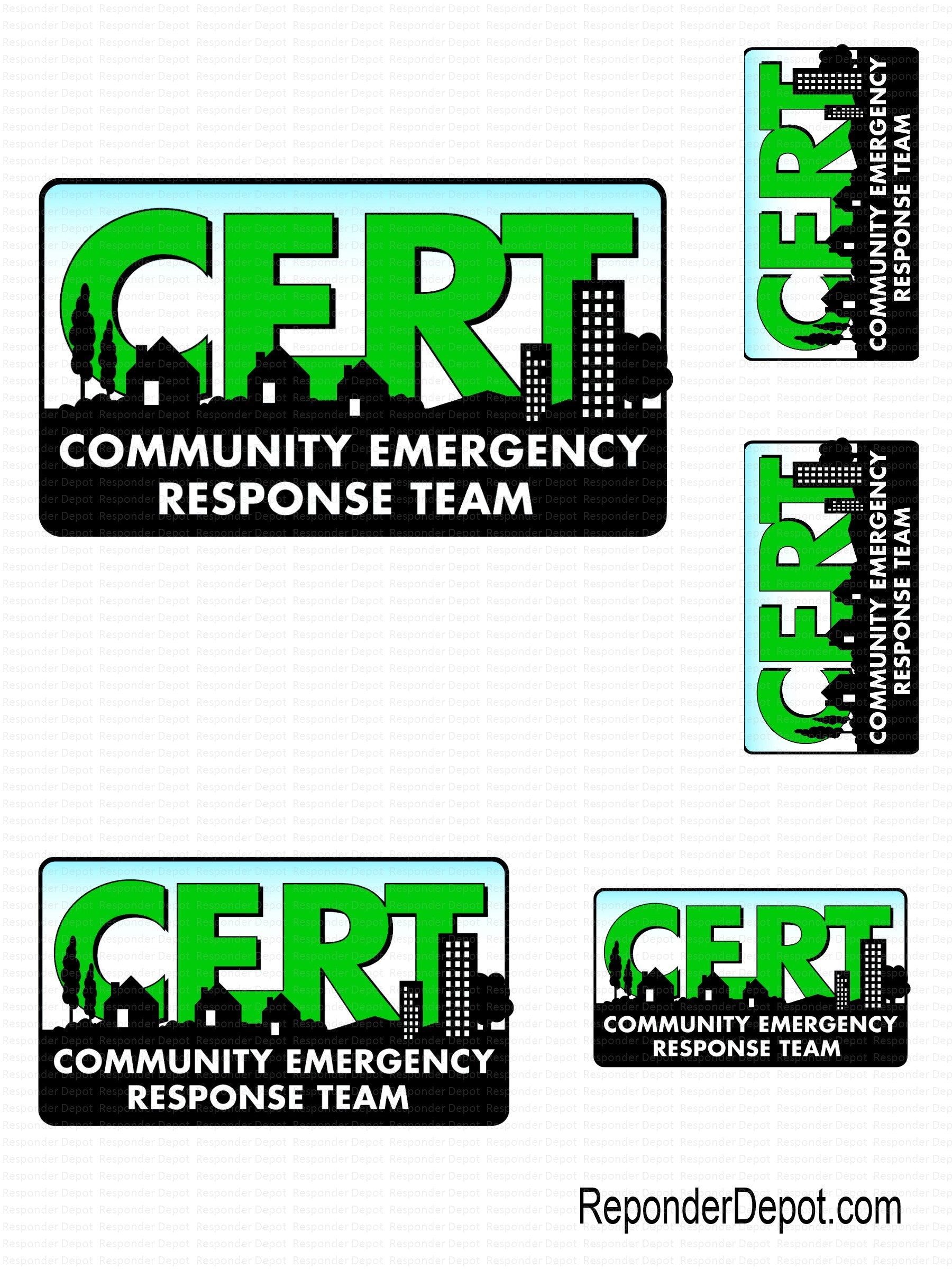 Certcapture Logo CERT Decal Set – Responder Depot
