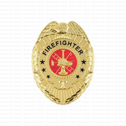 Firefighter Badge - Gold