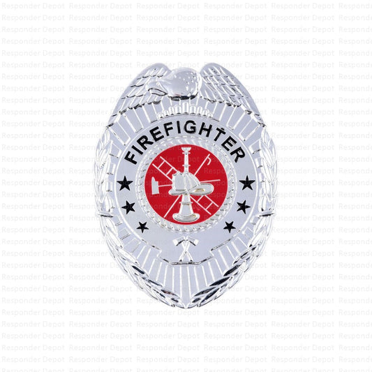 Firefighter Badge - Silver