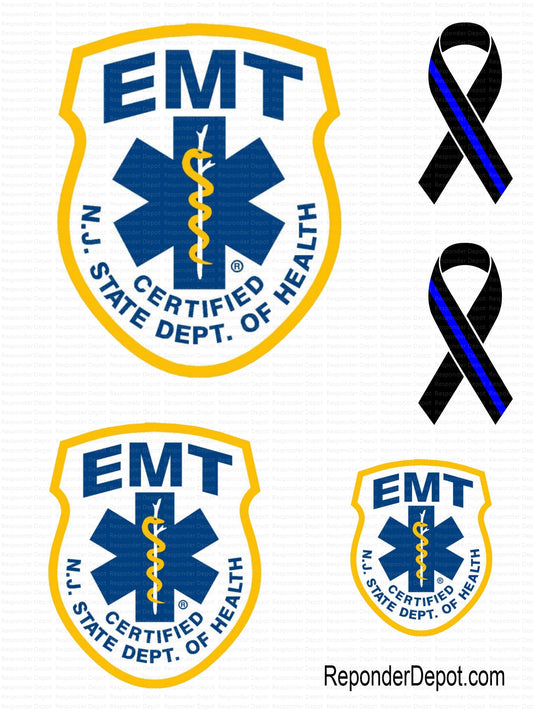 NJ - EMT Decal Set