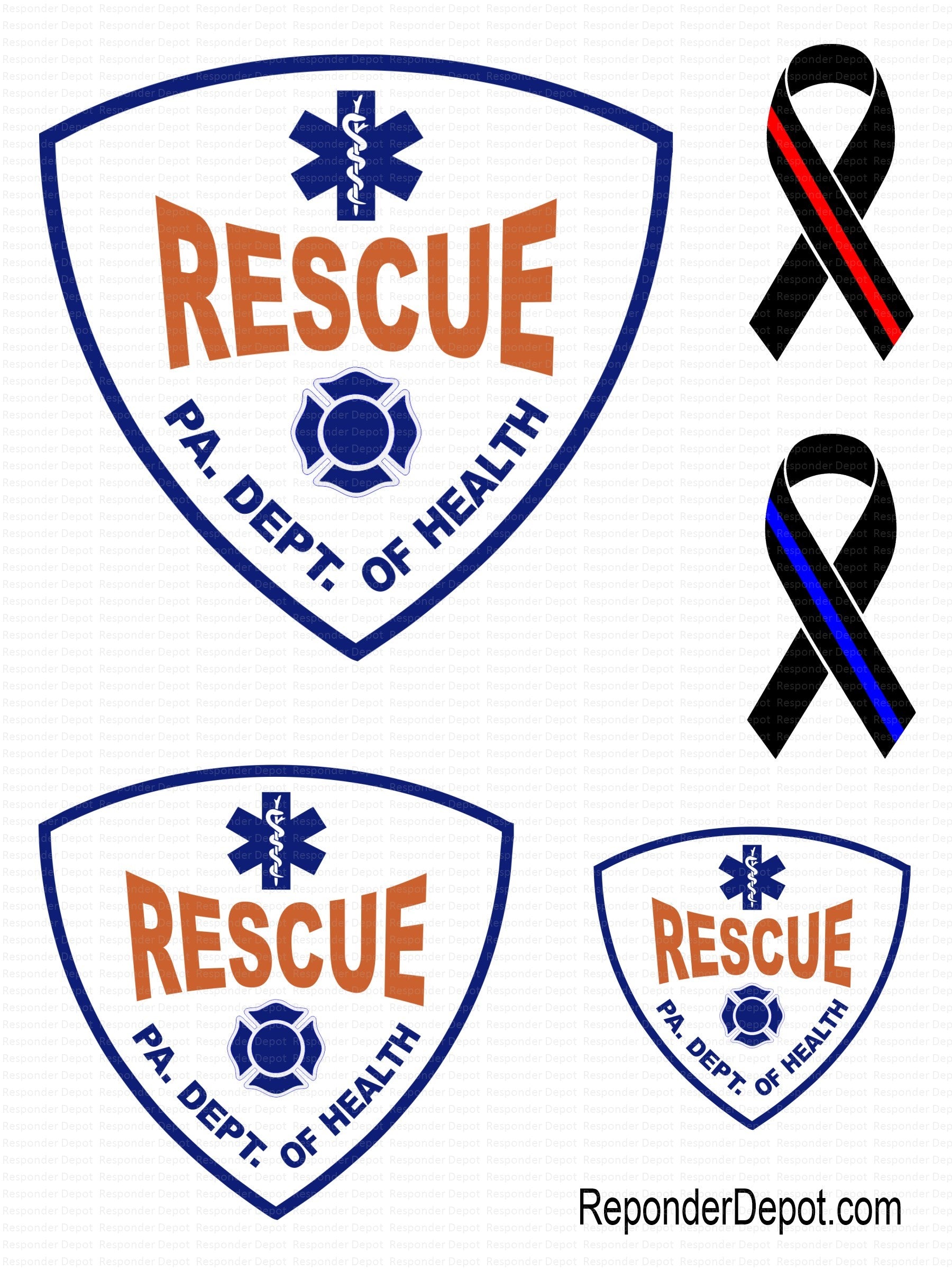 PA - Rescue Decal Set – Responder Depot