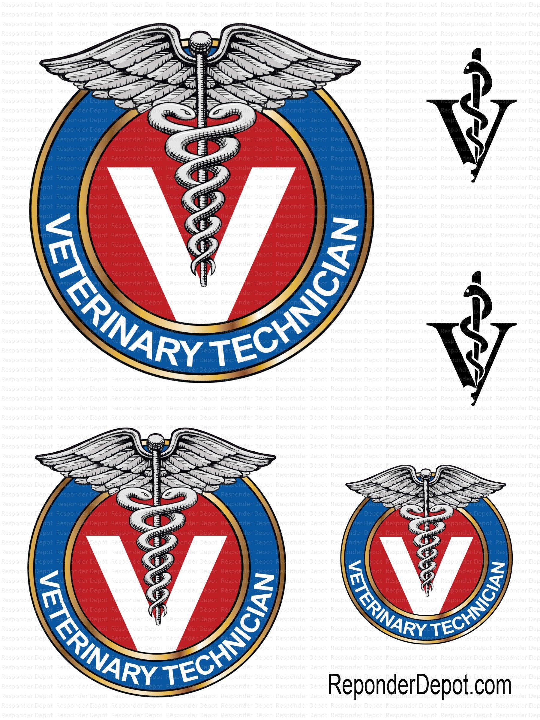 Veterinary Technician Decal Set – Responder Depot
