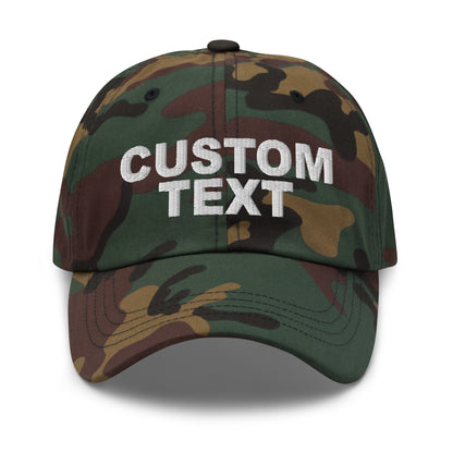 Custom Text Baseball Cap