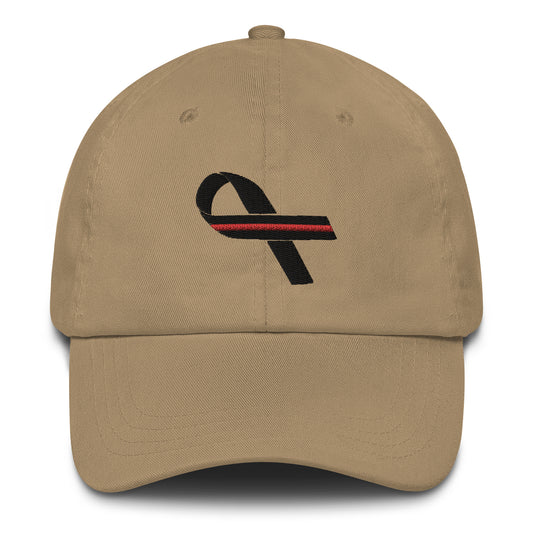 Red Line Ribbon Baseball Cap