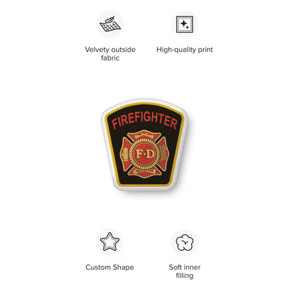 Firefighter Patch Pillow