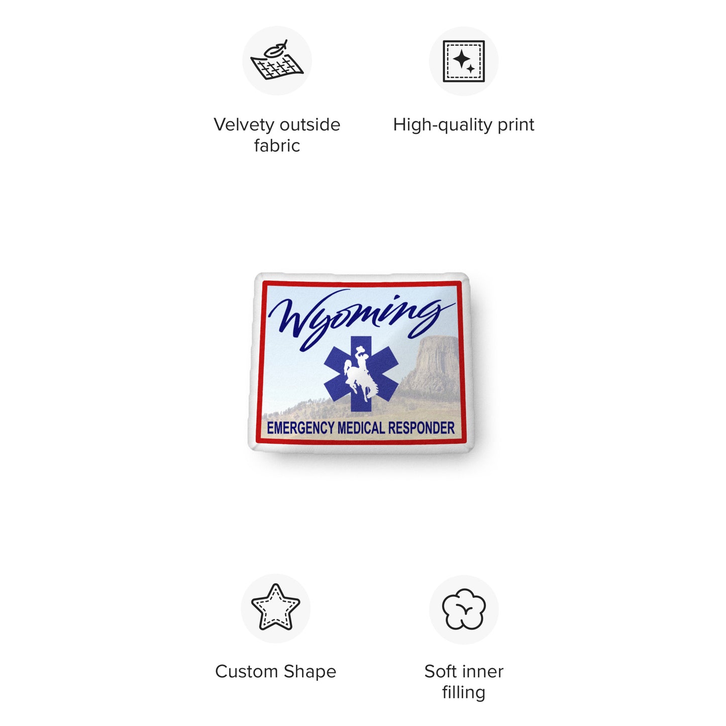 Wyoming EMR Pillow