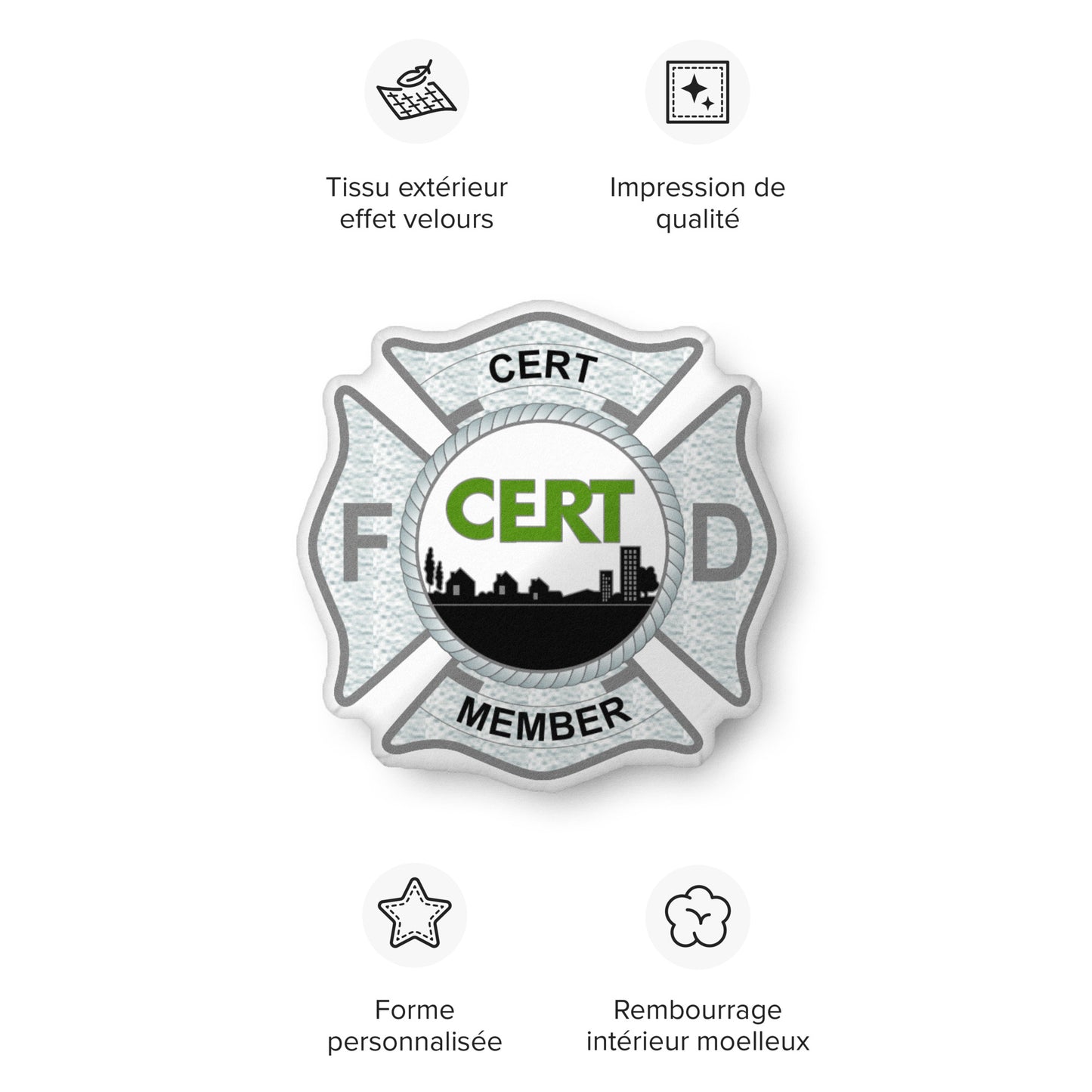 CERT Badge FD Pillow