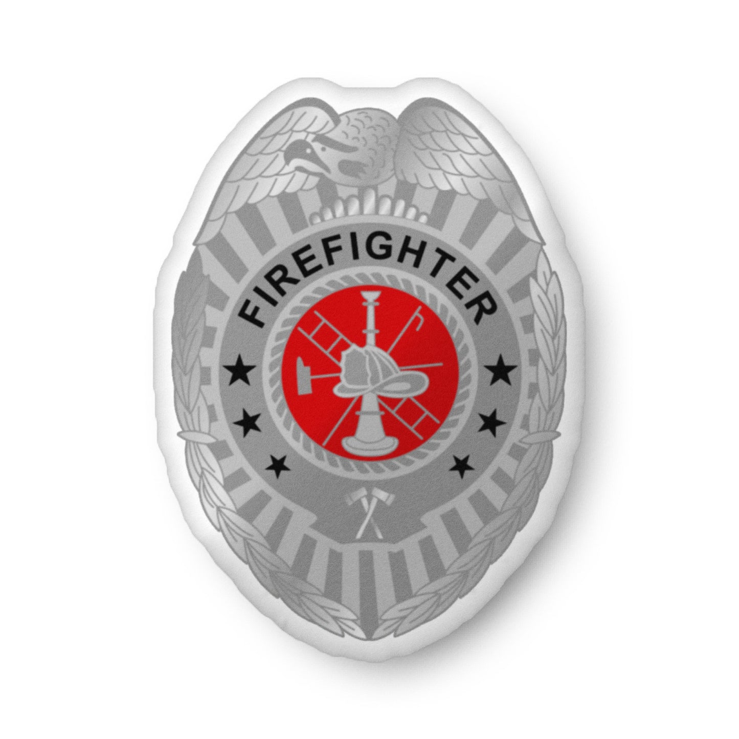 Firefighter Badge Pillow