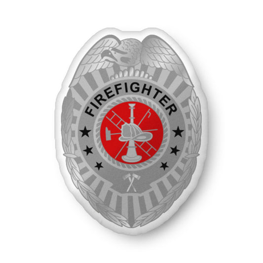 Firefighter Badge Pillow